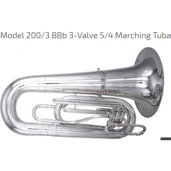 KÈN HOME - Model 200-3 BBb 3-Valve 5-4 Marching Tuba